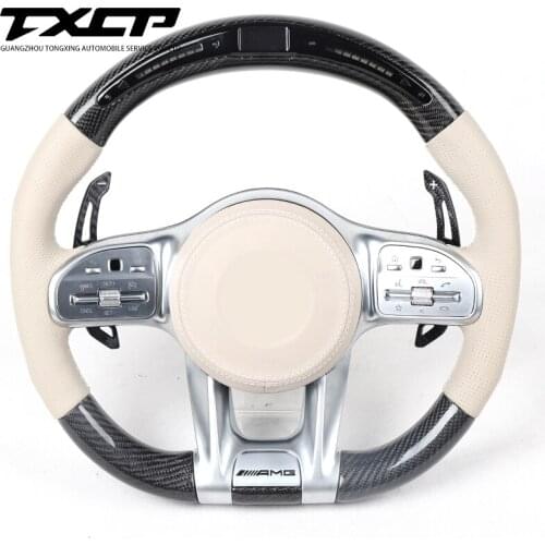 For Benz SLC-class SLC200 SLC260 SLC300 Old Model To New AMG Carbon Fiber Steering Wheel