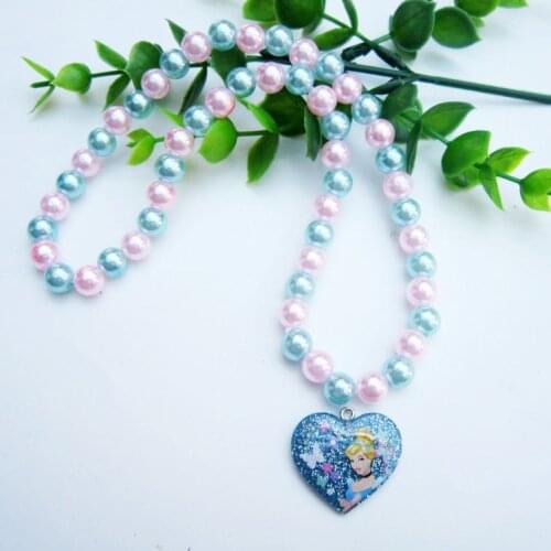 Disney Frozen 2 Necklace Action Figure Elsa Pendant Accessories Cartoon Girls Cosplay Party Xmas Deco Toys Gifts For Children