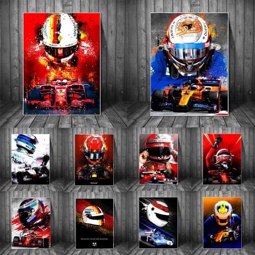 Formula 1 Alternative Wall Art Posters Abstract Racing Car Canvas Paintings on the Wall Modern Art Home Decor Pictures Cuadros