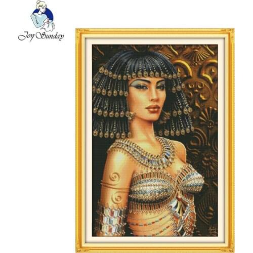 Joy Sunday Cleopatra Count Cross Stitch Embroidery Craft Cross Stitch DIY Cross Stitch Kits for Embroidery Home Decor Needlework