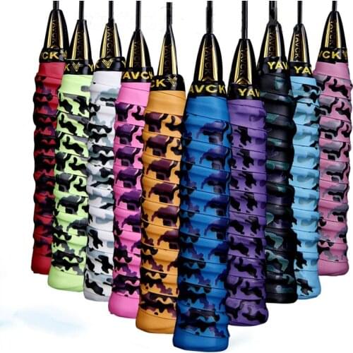 Camouflage Print Anti-slip Badminton Grip Tennis Overgrip padel Over Grip Sweat Band For Fishing Rod Winding For Racket Squash