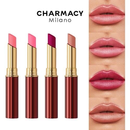 CHARMACY Matte Velvet Lipstick Non-stick Cup Waterproof 24h Not Easy To Fade Lipstick PARTY SEXY Lipstick Womens Cosmetics