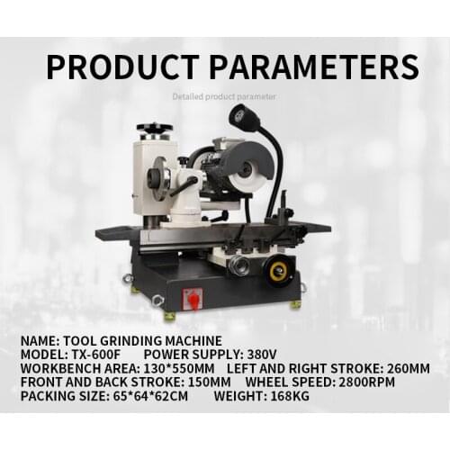 TX-600F Tool Grinding Machine Double Linear Guide Rail Multifunctional Grinding Machine Tool Grinding