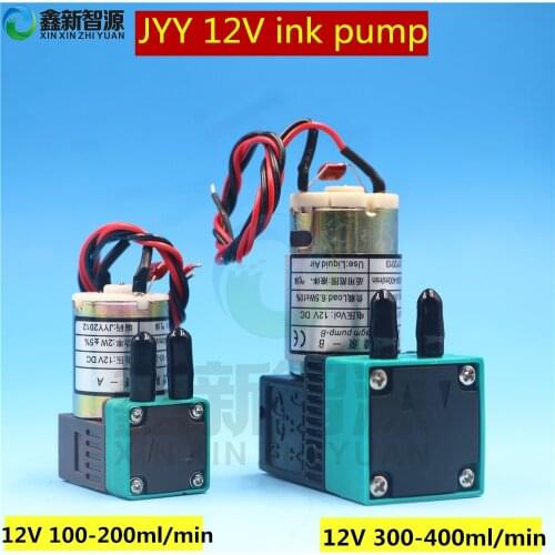 JYY 12V pumping ink pump for inkjet printer Solvent Eco-solvent printer 2W ink pump UV flatbed printer 12V diaphragm pump 6.5w
