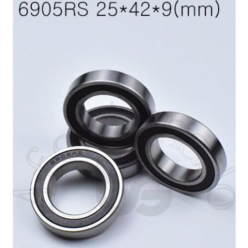 6905RS 25*42*9(mm) 1Piece bearings 6905 6905RS chrome steel bearing Rubber sealed bearing Thin wall bearing