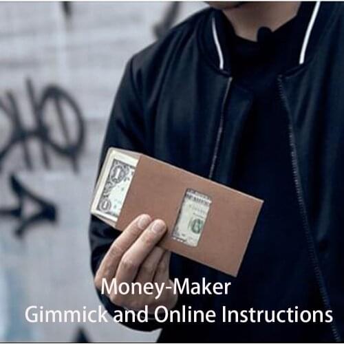 Money-Maker (Gimmick and Online Instructions) Magic Tricks Stage Close up Magia Bill Vanish/Appear Magie Illusion Gimmick Props