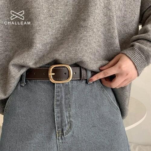 Women PU Leather Belt Fashion Female Designer High Quality Adjustable Alloy Pin Buckle Belts For Jeans Casual Strap 285