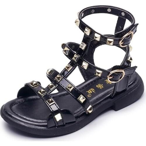 Baby Girls Sandals 2021 New Korean Version Sandals Anti-skid Open-toed Childrens Girls Leisure Princess Sandals