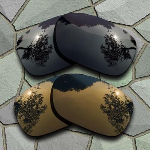 Grey Black&Bronze Copper Sunglasses Polarized Replacement Lenses for Oakley Twoface