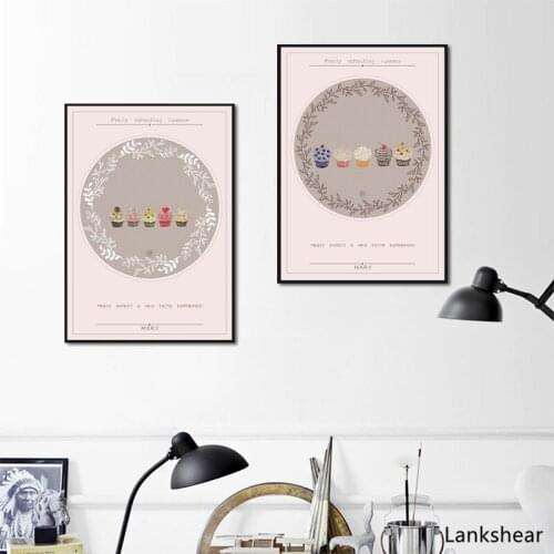 Modern Ice Cream Dessert Posters and Prints Life Quote Canvas Wall Painting Pop Art Decorative Pictures Home Decor For Rooms