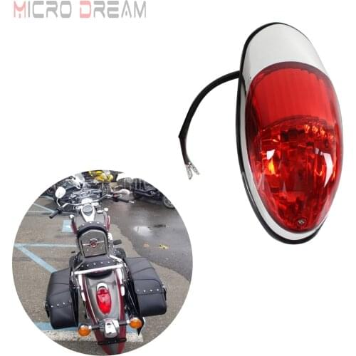 Universal Motorcycle 12V Brake Tail Light for Kawasaki Suzuki M109R M90 M50 Yamaha Honda VTX 1300 1500 1800 Red Stop Taillight