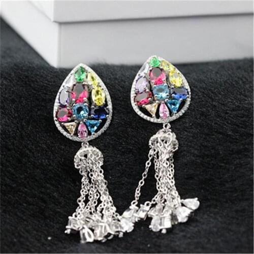 XB363 Luxury Designer Fashion 925 Sterling Silver shinning European style Jewelry leaves shaped wedding party bz