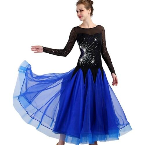 2019 New Costume Sale Ballroom Dance Skirts Newest Design Woman Modern Waltz Tango Dress/standard Competition Dress MQ082