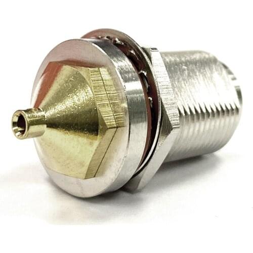 1pc N Female Jack nut RF Coax Convertor Connector Solder Cable RG402,141" Straight Nickelplated NEW wholesale