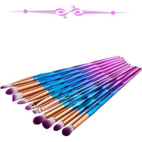 10Pcs Makeup Brushes Set Eye Shadow Eyebrow Eyeliner Foundation Powder Lip Brushes Travel Make Up Brush Kit Cosmetic Beatuy Tool