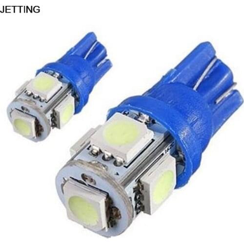 2Pcs DC 12V Blue 5 LED Car License Plate Light Lamp Bulbs Number Plate Light For Motorcycle Boats
