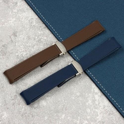 22mm New Style Rubber Watch Strap Waterproof Bracelet Watchband for TAG HEUER AQUARACER 300 WAY201B CALIBRE 5 Accessories logo