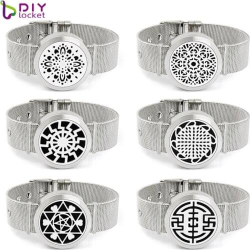 30mm Stainless Steel Perfume Diffuser Bracelet With Free Pads BD103-168