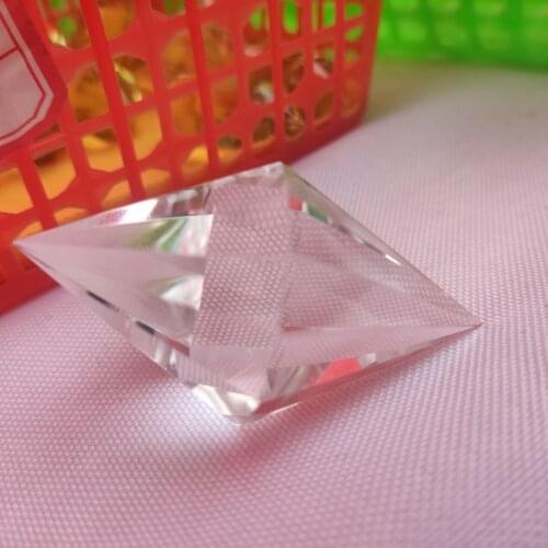 6cm New ! 12 sides Natural Vogel Style Clear Quartz Crystal Double Terminated Point Wand Reiki Healing