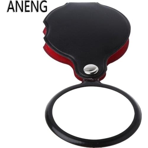 ANENG 8X 50mm/60mm Mini Pocket Folding Jewelry Magnifier Magnifying Eye Glass Loupe Lens