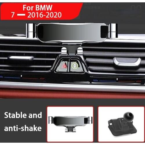 Car Phone Holder For BMW 7 Series G12 730 740 750 760 I 2016-2020 Mounts Stand GPS Gravity Navigation Bracket Car Accessories