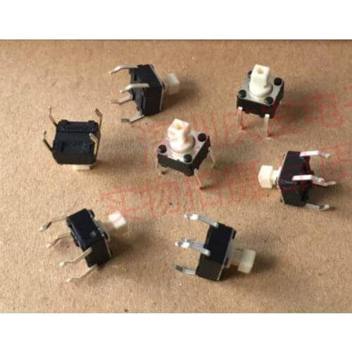 Free shipping 50pcs/lot New original B3F series light touch button switch B3F-1050 6*6*7.3mm button switch DIP 4 Pins