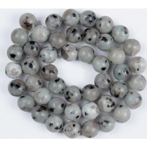 4/6/8/10/12mm Natural Blue Agate Stone Bead Round Loose Spacer Beads For Jewelry Making Findings DIY Bracelet Accessories