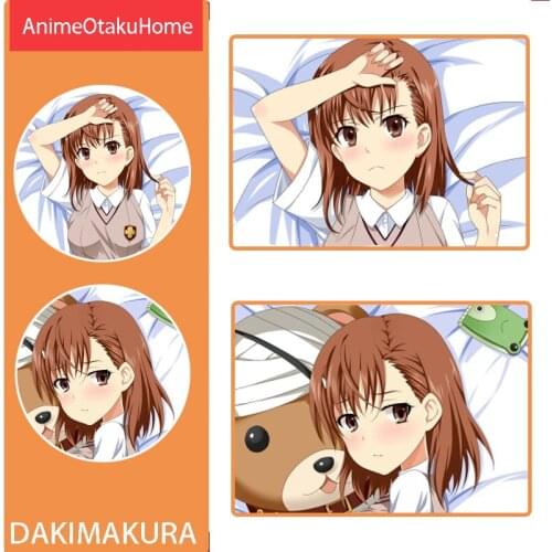 Anime A Certain Scientific Railgun Misaka Mikoto Throw Pillow Cover Hugging Body Pillowcase Otaku Bedding Dakimakura Pillow Case