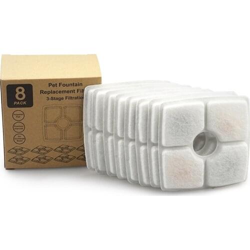 Pet Dogs Dispenser Replaced Activated Carbon Filter For Dog Automatic Feeders Replacement Filters Cat Water Drinking Fountain