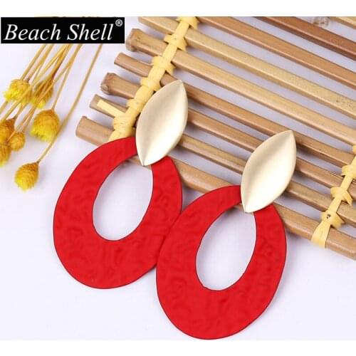 Metal earrings long pendant jewelry women fashion gold earrings geometric simple party christmas fashion K-shaped earrings 2020