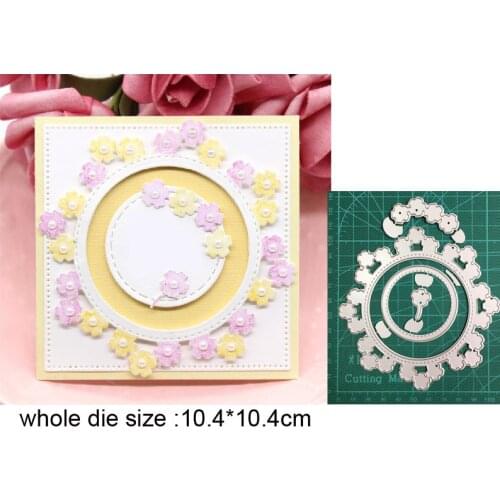 Metal Cutting Dies Cut Mold Flower Wreath Frame Decoration Scrapbooking dies Paper Craft Knife Mould Blade Punch Stencils dies