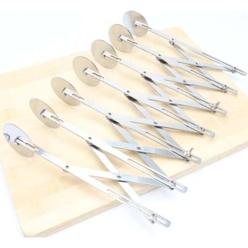 Multifunction Stainless Steel Dough Divider Multi Wheel Cutter Roller Pasta Pizza Peeler Baking Tool JS22