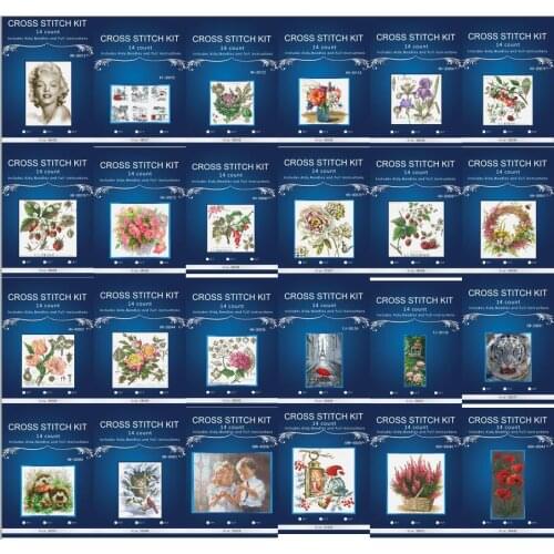 4.87 USD Top Quality Beautiful Lovely Counted Cross Stitch Kit Red Rose Roses Basket Flower Flowers luca-s luca