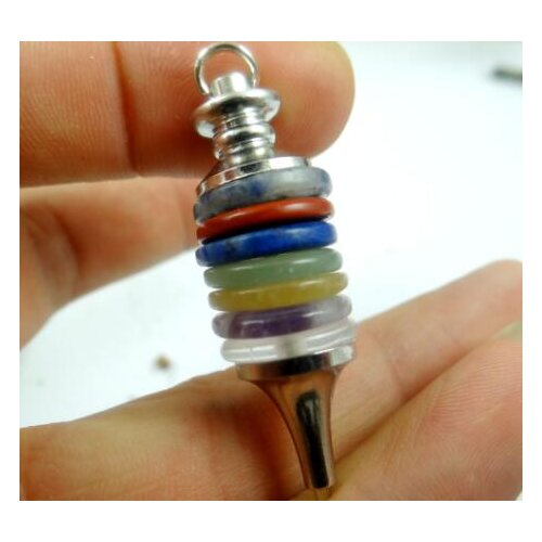 Natural stone 7 Chakra Wheels of Life Quartz Crystal Turquoises pendants for diy Jewelry making necklace Accessories