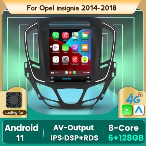 NEW 7862 IPS 6G+128G 4G LTE Android11 for OPEL INSIGNIA 2014-2018 Car Navi Multimedia Player Audio 9.7'' Tesla Style GPS Stereo