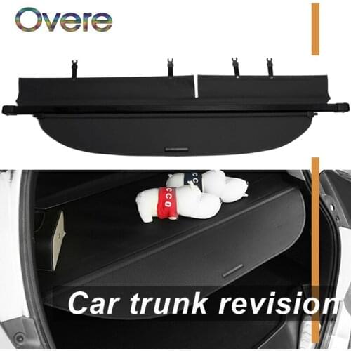 Overe 1Set Car Rear Trunk Cargo Cover For Toyota RAV4 2014 2015 2016 2017 2018 Security Shield Shade Retractable accessories