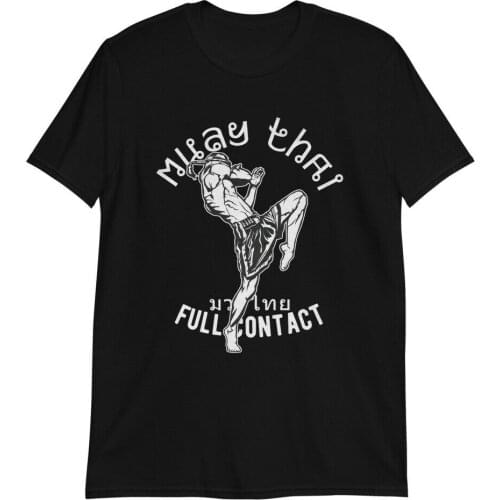 Muay Thai Full Contact MMA Thailand Kick Boxing T-Shirt. Summer Cotton O-Neck Short Sleeve Mens T Shirt New S-3XL