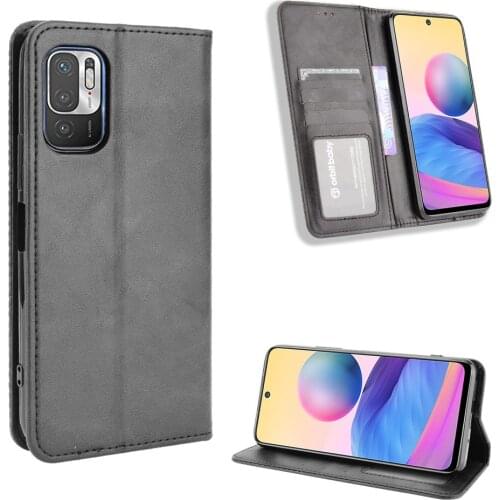 For Xiaomi Redmi Note 10 JE Luxury Flip PU Leather Wallet Magnetic Adsorption Case For Redmi Note 10 JE Protective Phone Bags