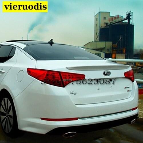 For Optima Spoiler 2011-2013 Kia Optima K5 Spoiler ABS plastic Material Car Rear Wing Color Rear Spoiler