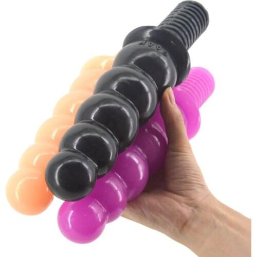 Super Long 5 Balls Anal Bead G Spot Vagina Stimulate Dildos Handle Penis Massager No Vibrators Butt Plug Sex Toy For Women Men