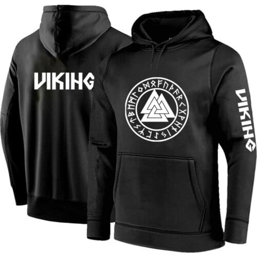 Unisex Autumn Winter Hot sale Odin Viking Valhalla Mens Comtable Hoodies Sweatshirts Quality Streetwear Male Leisure Pullovers