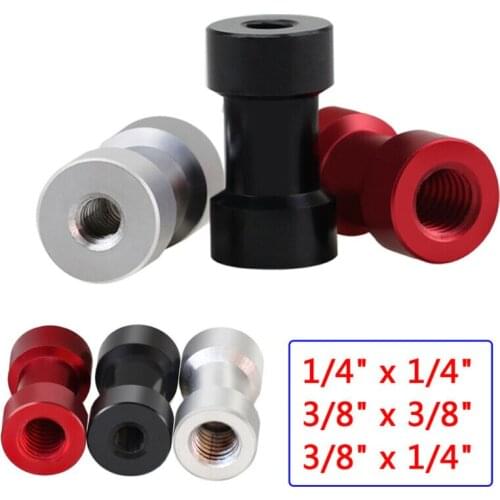 1Pcs 1/4" to 3/8" Female x Female Aluminum Alloy Conversion Screw Nuts Adapter Nuts for Tripod