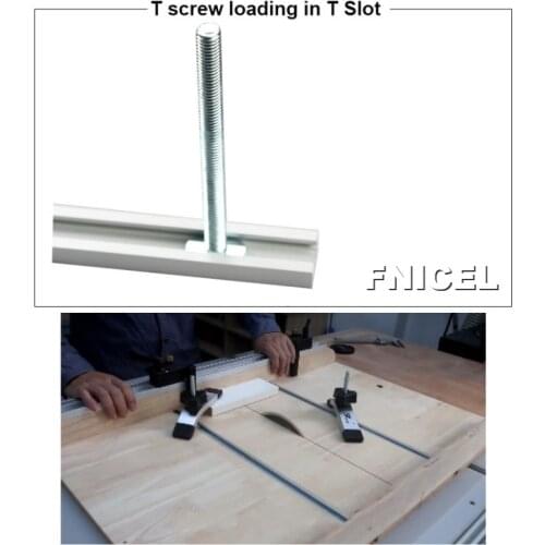 1Pc Aluminium Alloy T-tracks Slot Miter Track Jig Fixture T-Slot,Woodworking Pressboard Clamp,T Screw T Slider, Pressure Block