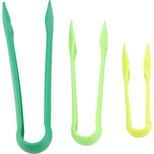 3pcs/set Food Tongs Set Non-slip Multi-purpose Plastic Bread Tongs Serving Tongs