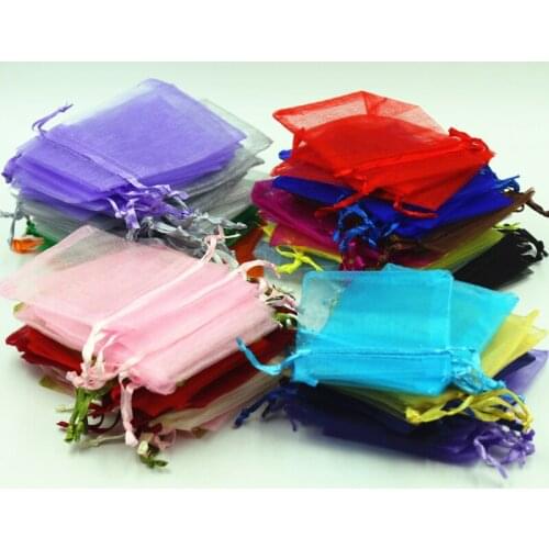 30pcs/lot Wholesale Organza Bags 7x9 cm Wedding Pouches Jewelry Packaging Bags Nice Gift Bag