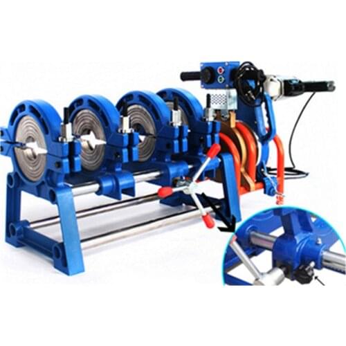 63-200 four-ring manual thrust butt welding machine PE welding machine PE precision hot melt machine butt welding machine 220V/1