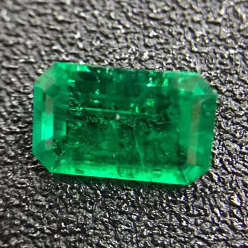 Sale Lab Created Grown Columbian Emerald Stone Baguette Octagon Cut Hydrothermal Green Gems For Jewelry Making