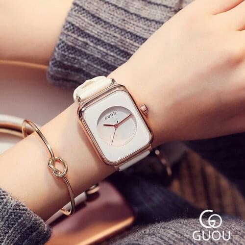 2021 New Women Watch Big Dial Women Watches Top Brand Luxury Fashion Rectangular Watch Ladies Waterproof Quartz Wristwatch Hour