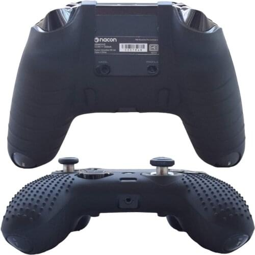 For Sony Playstation 4 PS4 Nacon Revolution Pro Elite V2 Silicone Case Gel Controller Cover NonSlip Studded Guard Protector Skin