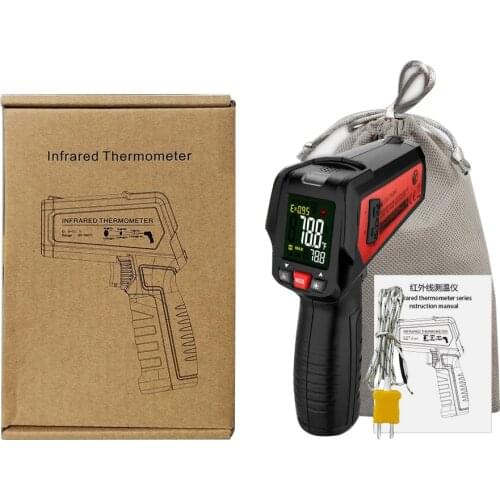 Digital Infrared Thermometer BSIDE BTM11 IR-LCD Color Screen Temperature Meter -50~580 Non-contact Laser Cooking Temp